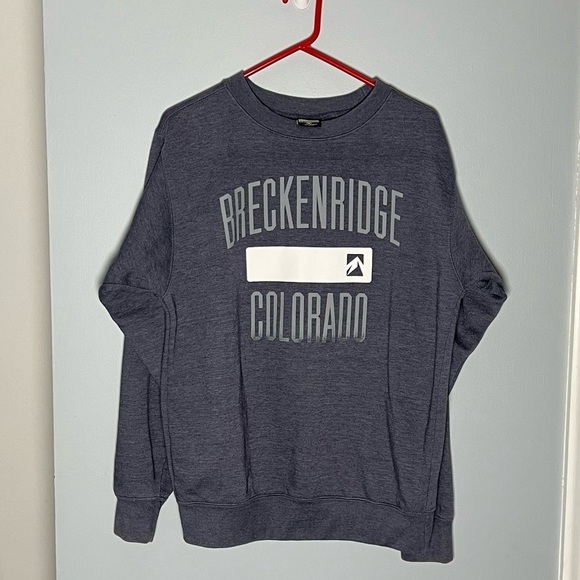 outfitter trading Other - Vintage Breckenridge Colorado Blue Sweatshirt Spell Out Pullover